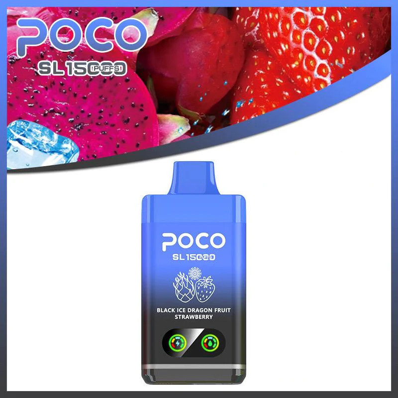 POCO PT 12000 Black Ice Dragon Fruit Strawberry 5% POCO PT 12000 Black Ice Dragon Fruit Strawberry 5%