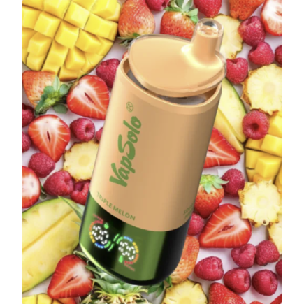 VapSolo Triple 30000 - Strawberry Raspberry & Triple Melon & Sour Mango Pineapple 5%